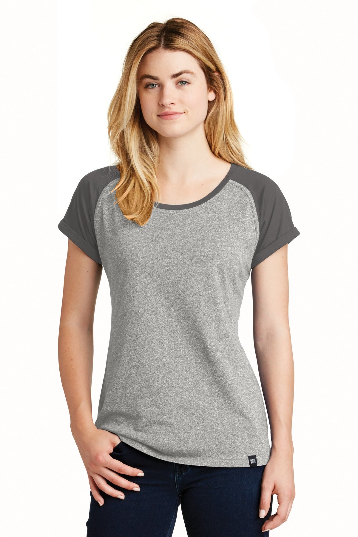 New Era Ladies Heritage Blend Varsity Tee. LNEA107