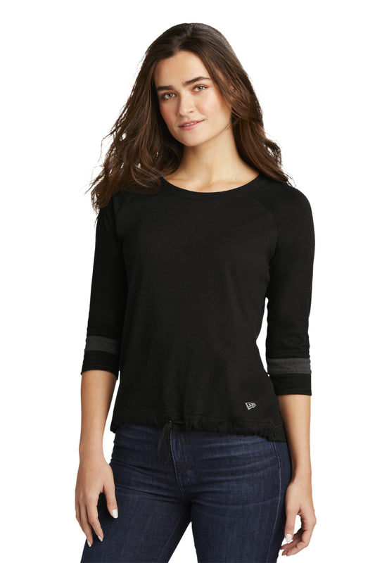 New Era Ladies Tri-Blend 3/4-Sleeve Tee LNEA136