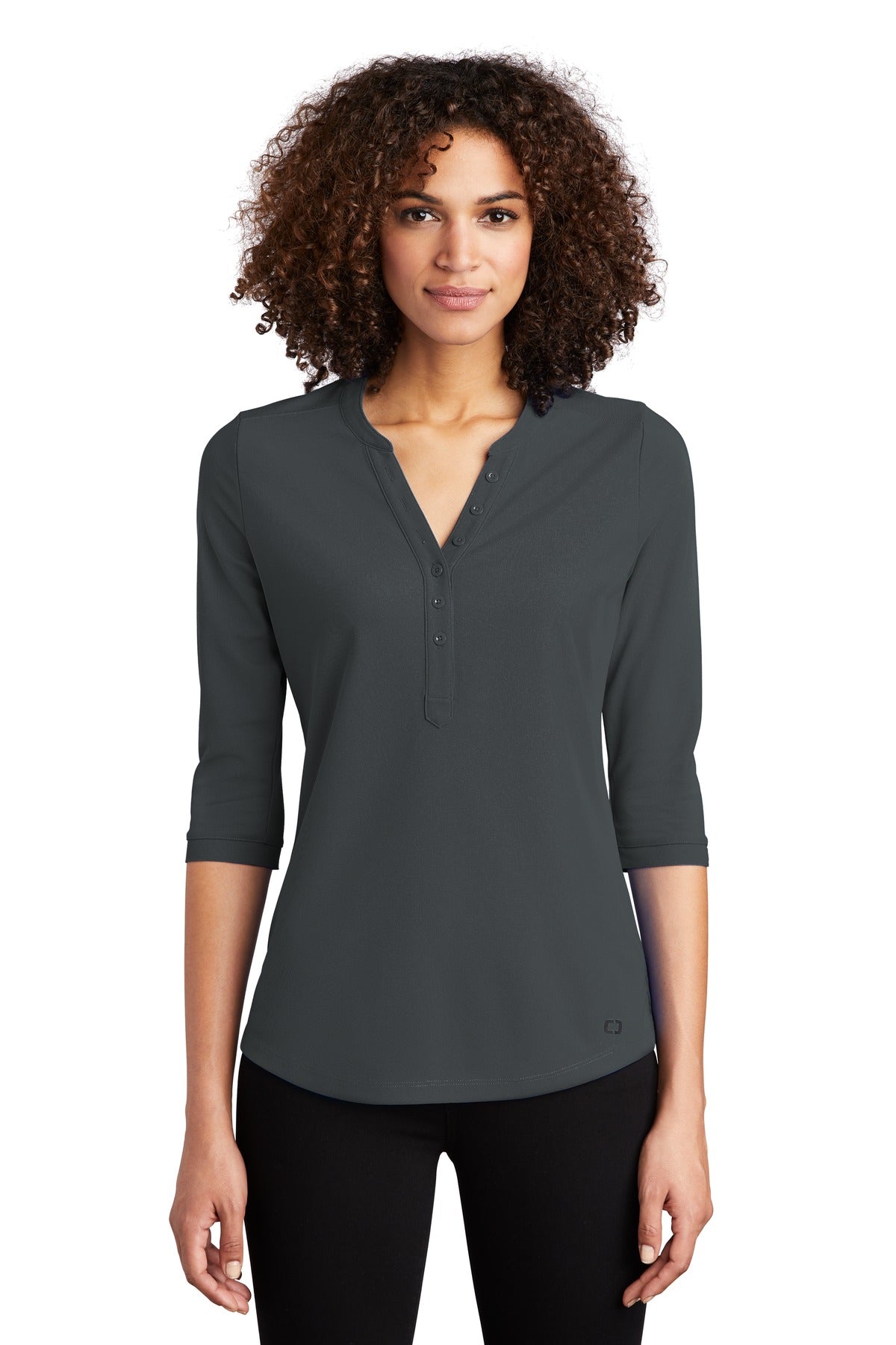 OGIO Ladies Jewel Henley LOG104