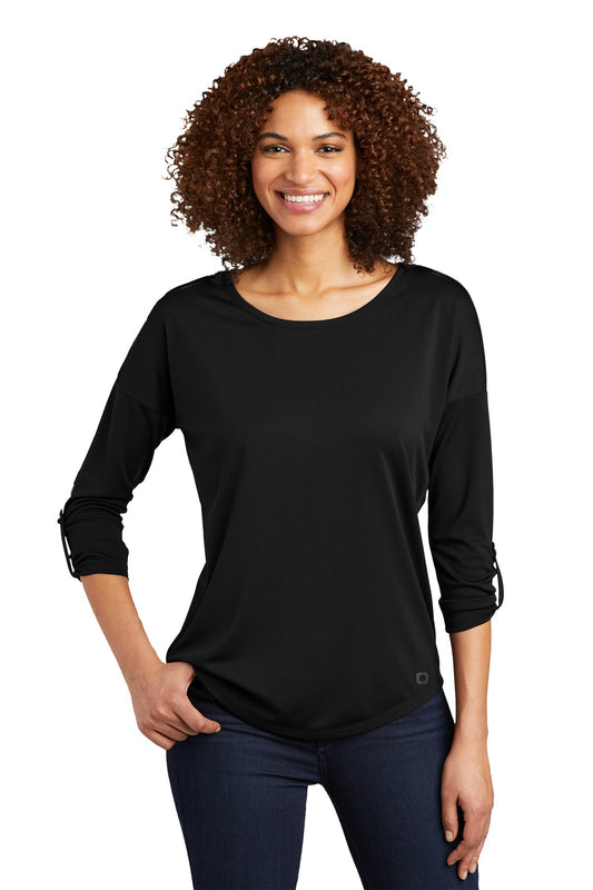 OGIO Ladies Gravitate Scoop 3/4-Sleeve . LOG141