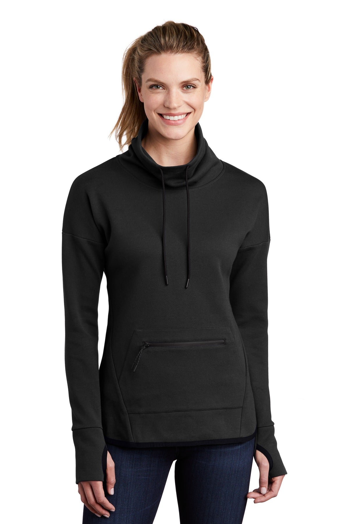 Sport-Tek Ladies Triumph Cowl Neck Pullover LST280