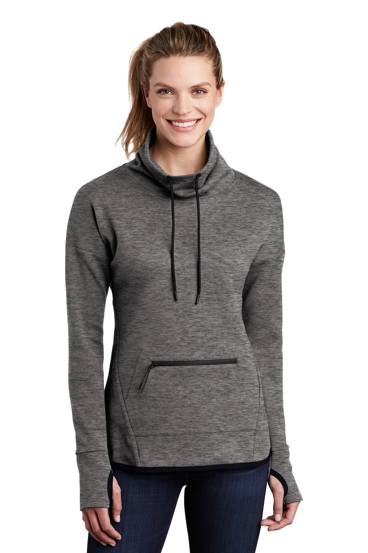 Sport-Tek Ladies Triumph Cowl Neck Pullover LST280