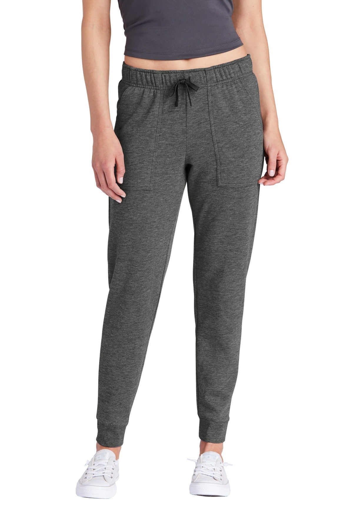 Sport-Tek Ladies PosiCharge Tri-Blend Wicking Fleece Jogger LST299