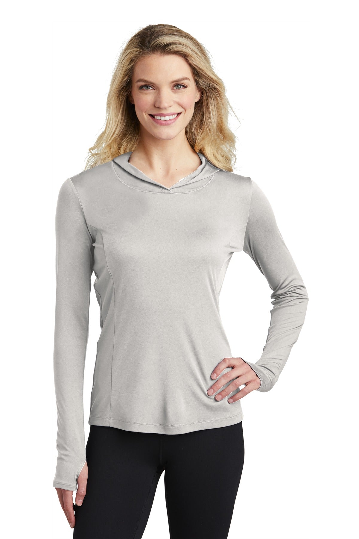 Sport-Tek Ladies PosiCharge Competitor Hooded Pullover. LST358