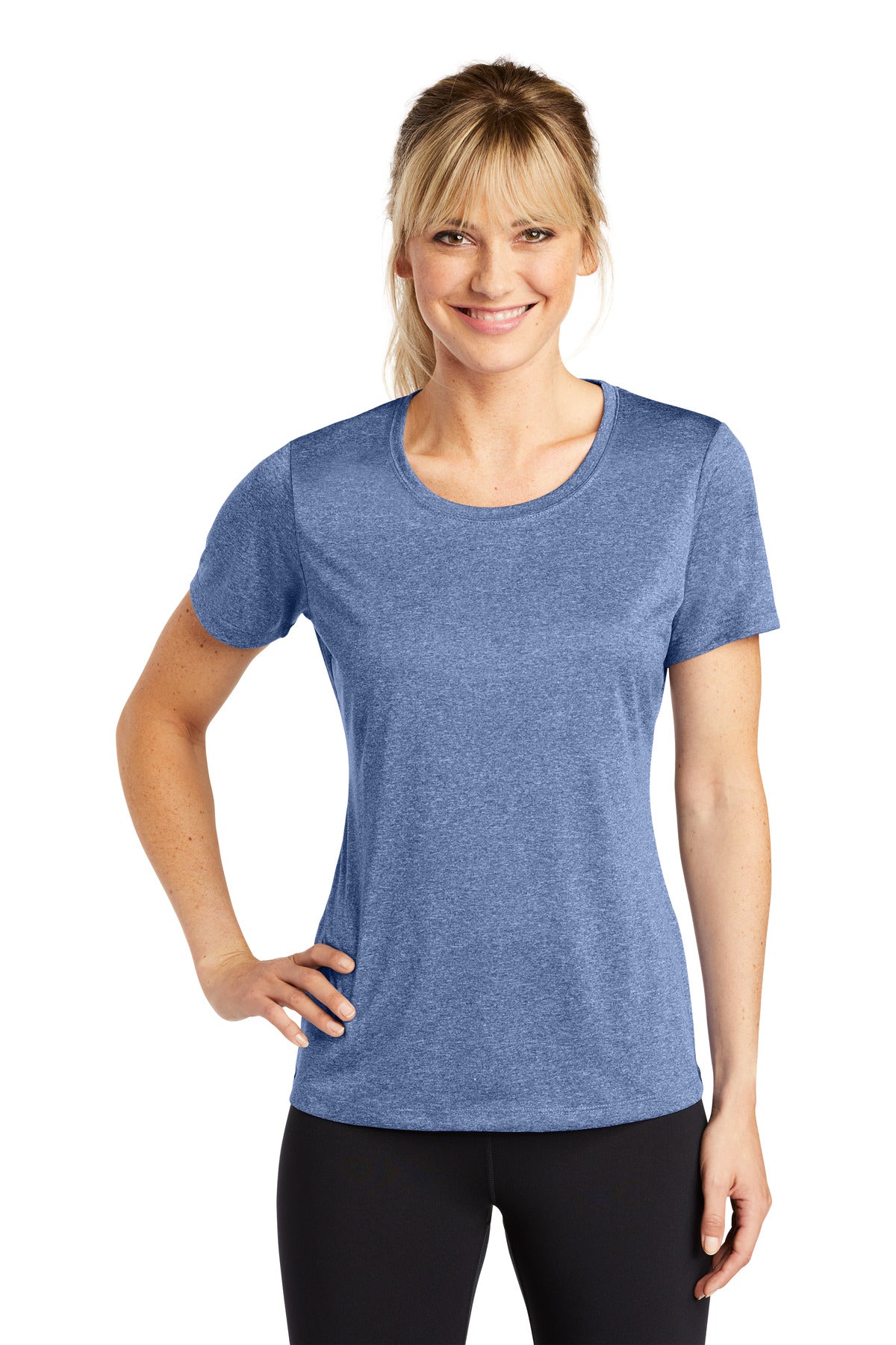 Sport-Tek Ladies Heather Contender Scoop Neck Tee. LST360