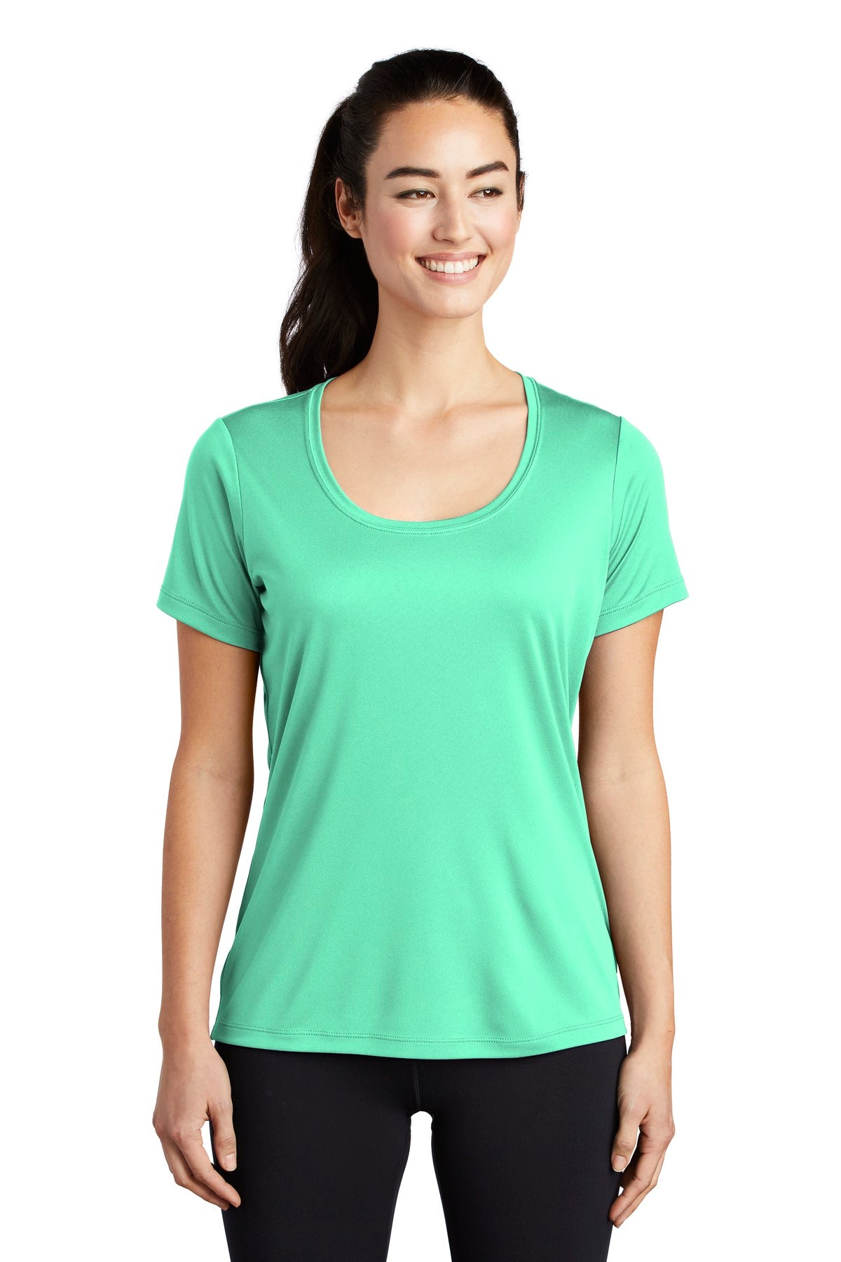 Sport-Tek Ladies Posi-UV Pro Scoop Neck Tee. LST420