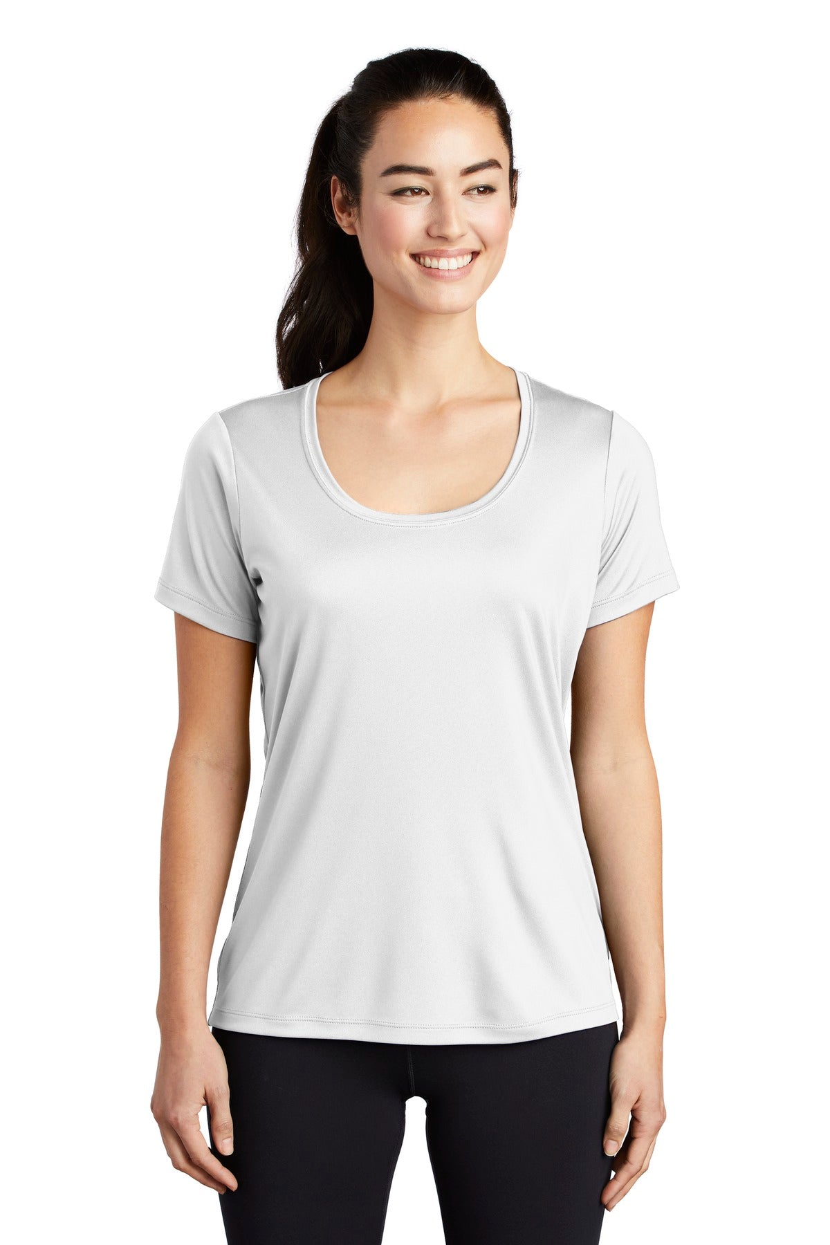 Sport-Tek Ladies Posi-UV Pro Scoop Neck Tee. LST420