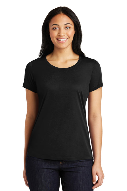 Sport-Tek Ladies PosiCharge Competitor Cotton Touch Scoop Neck Tee. LST450