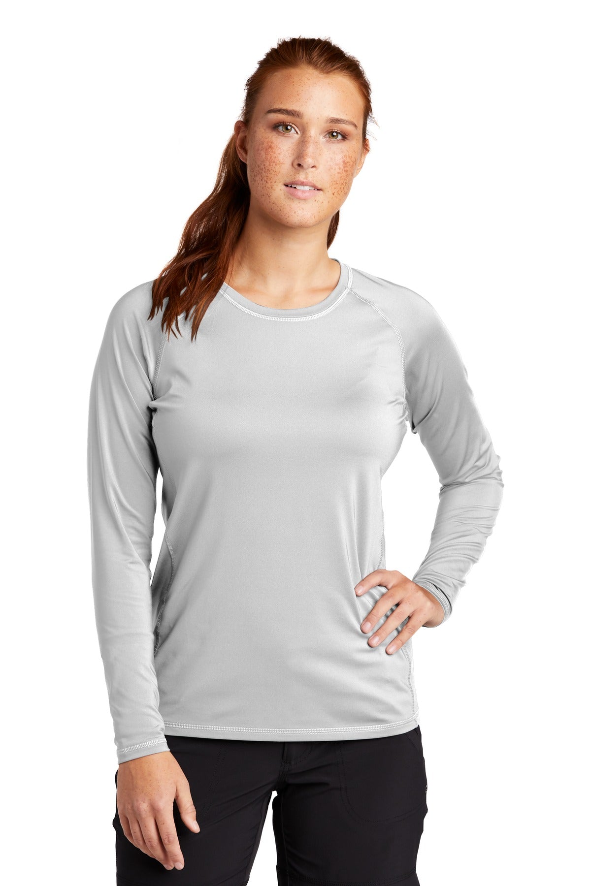 Sport-Tek Ladies Long Sleeve Rashguard Tee. LST470LS