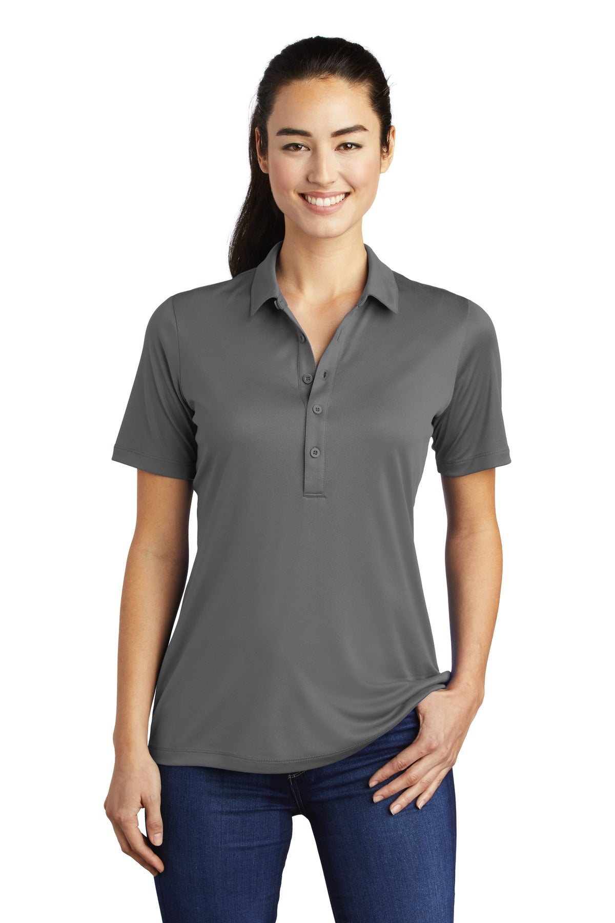 Sport-Tek Ladies Posi-UV  Pro Polo.  LST520