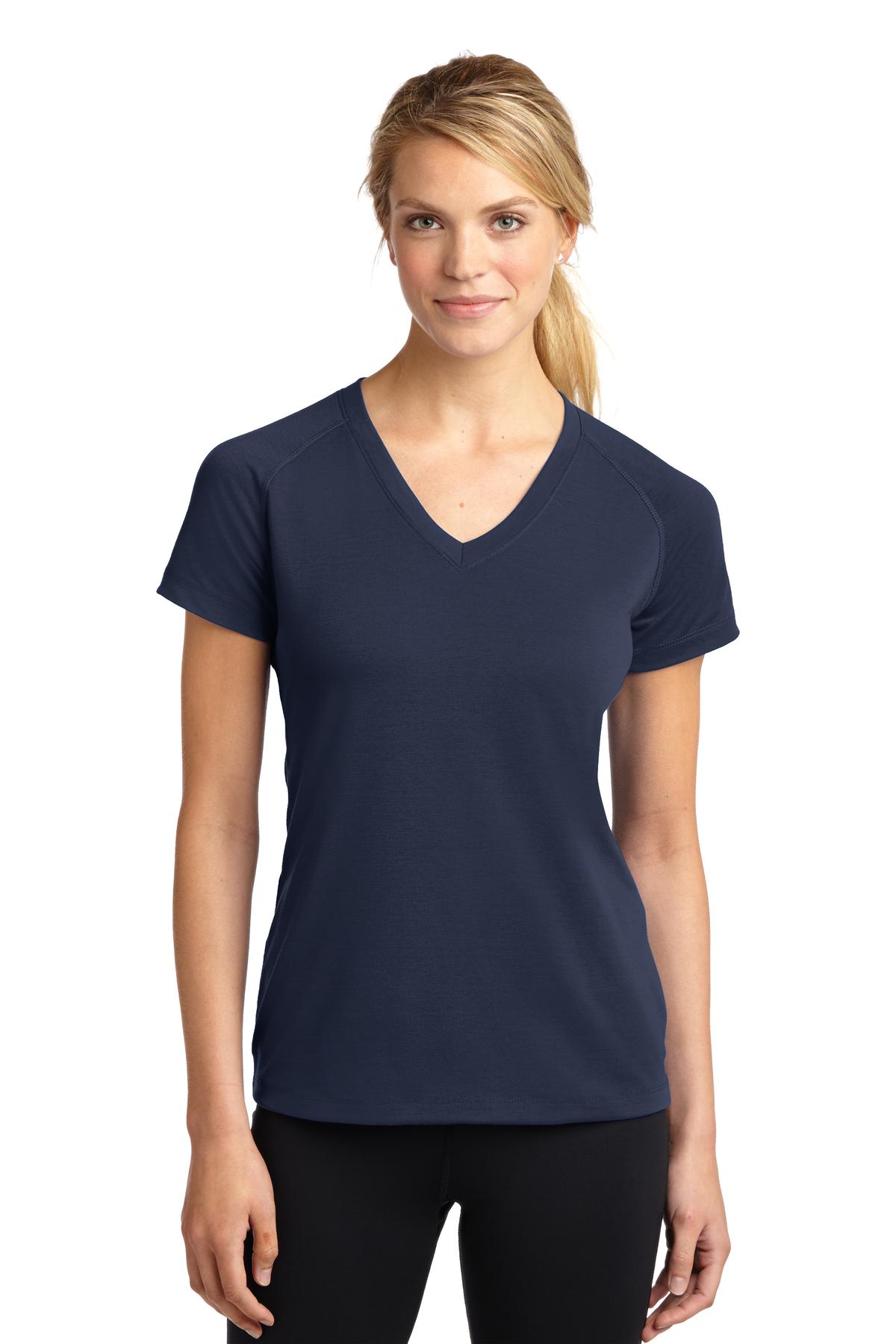 Sport-Tek Ladies Ultimate Performance V-Neck. LST700