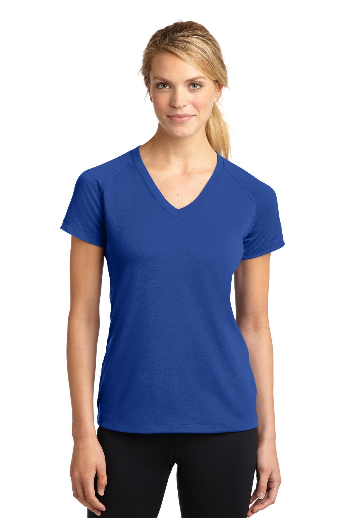 Sport-Tek Ladies Ultimate Performance V-Neck. LST700