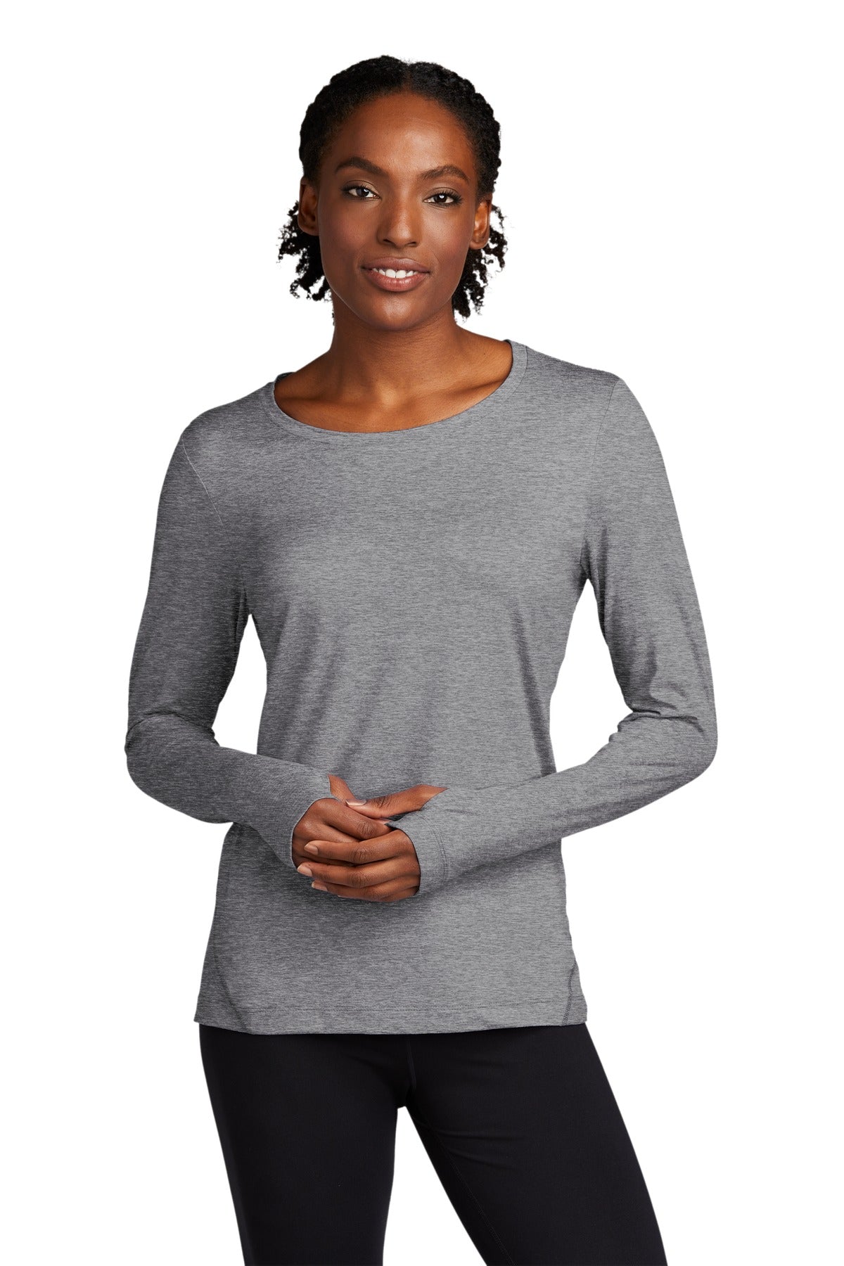 Sport-Tek Ladies Exchange 1.5 Long Sleeve Crew. LST710