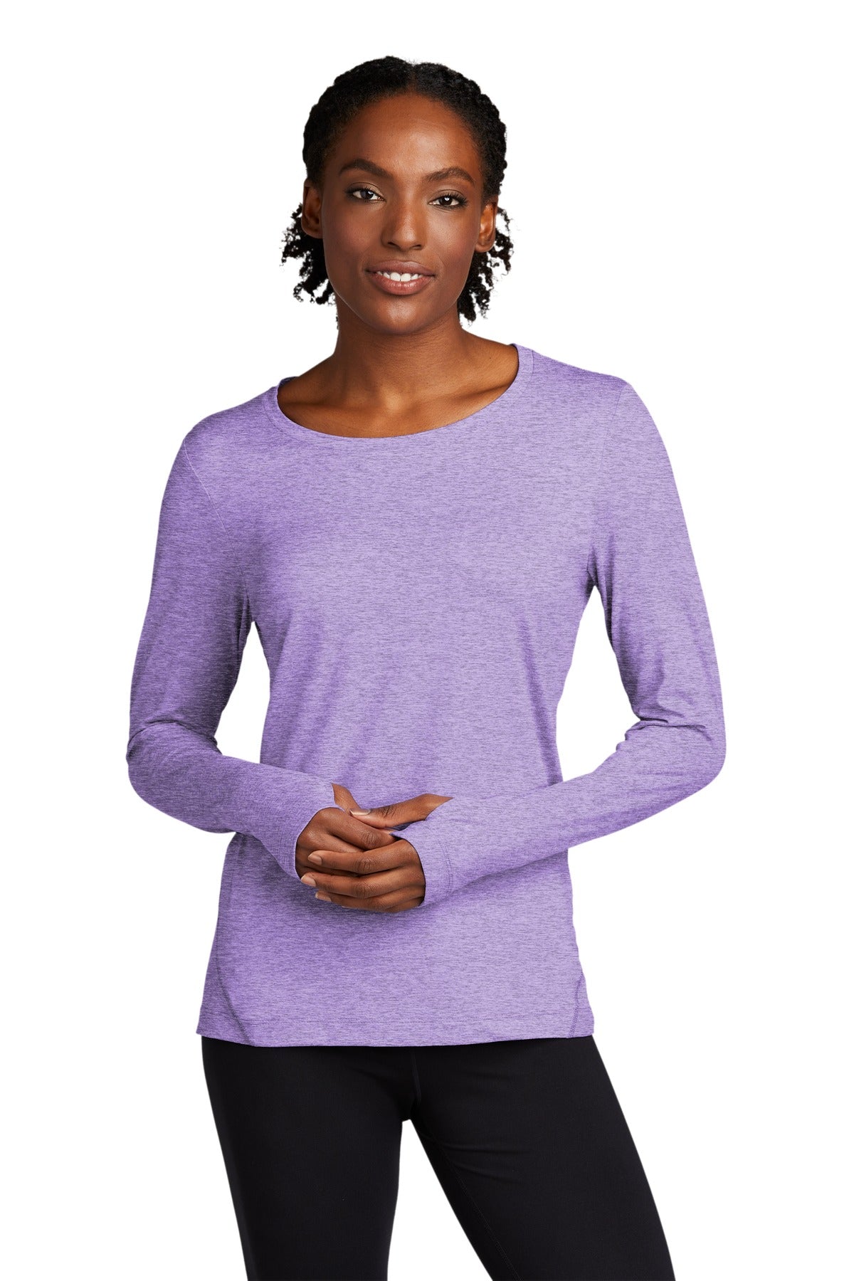 Sport-Tek Ladies Exchange 1.5 Long Sleeve Crew. LST710