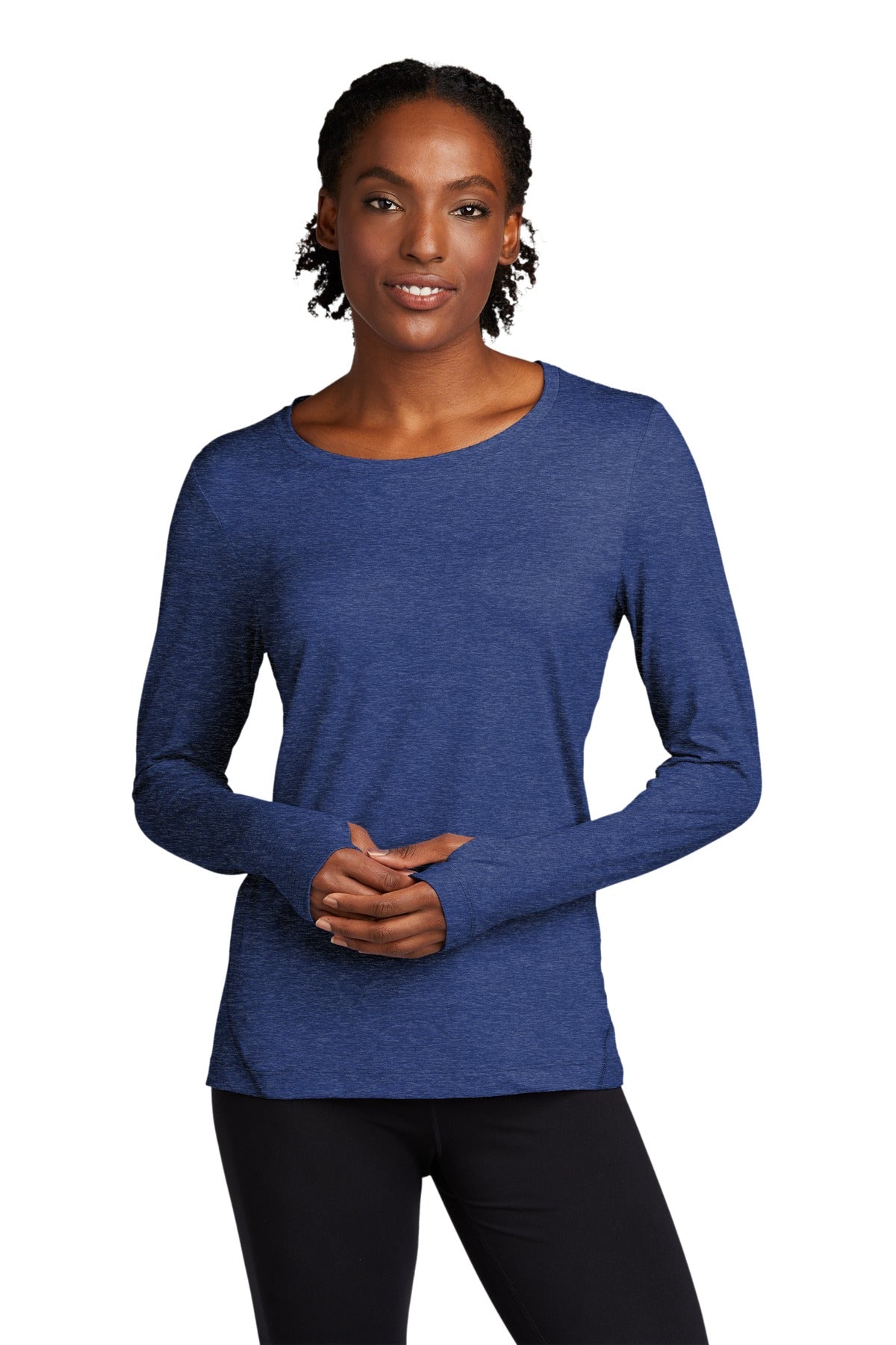 Sport-Tek Ladies Exchange 1.5 Long Sleeve Crew. LST710