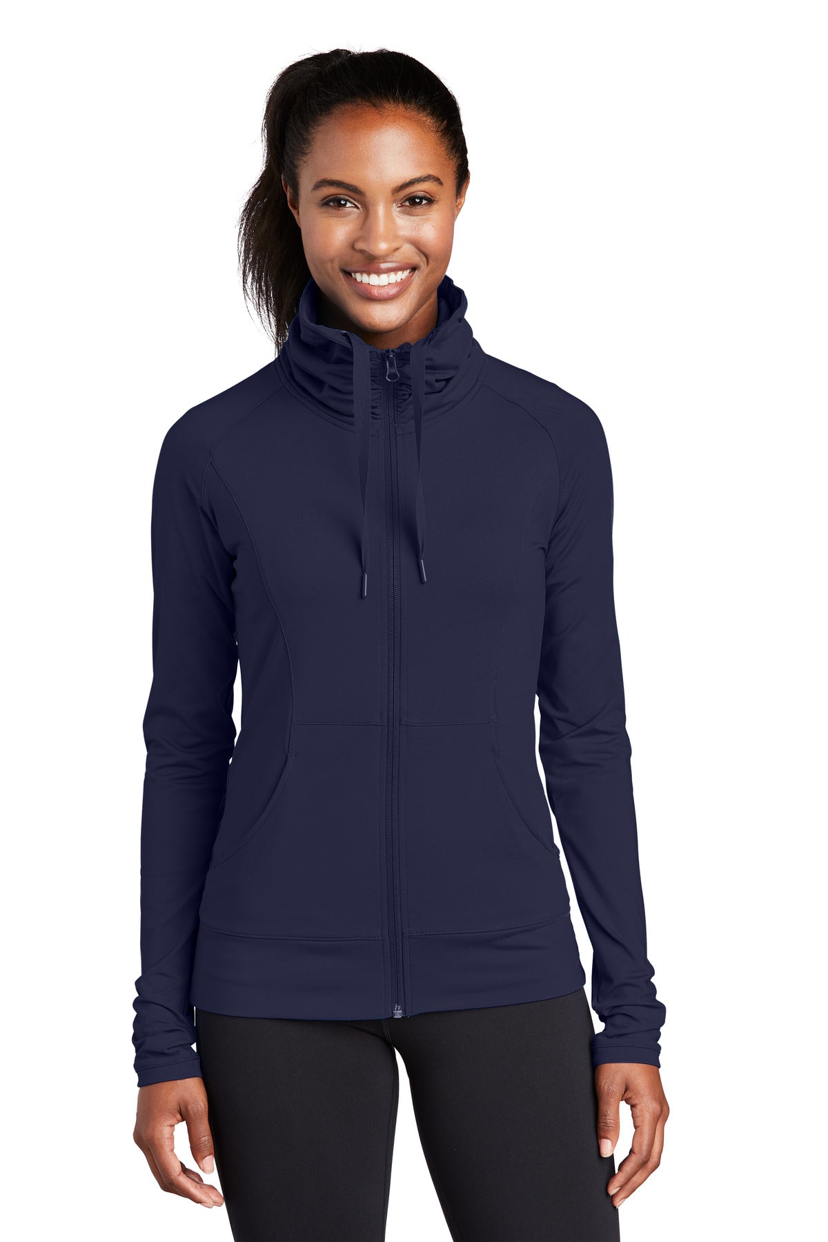 Sport-Tek Ladies Sport-Wick Stretch Full-Zip Jacket. LST852