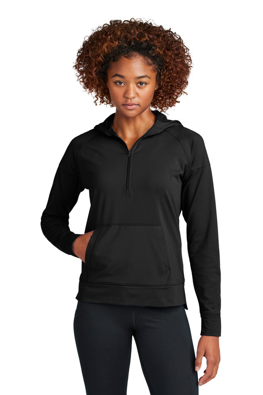 Sport-Tek Ladies Sport-Wick Stretch 1/2-Zip Hoodie LST856