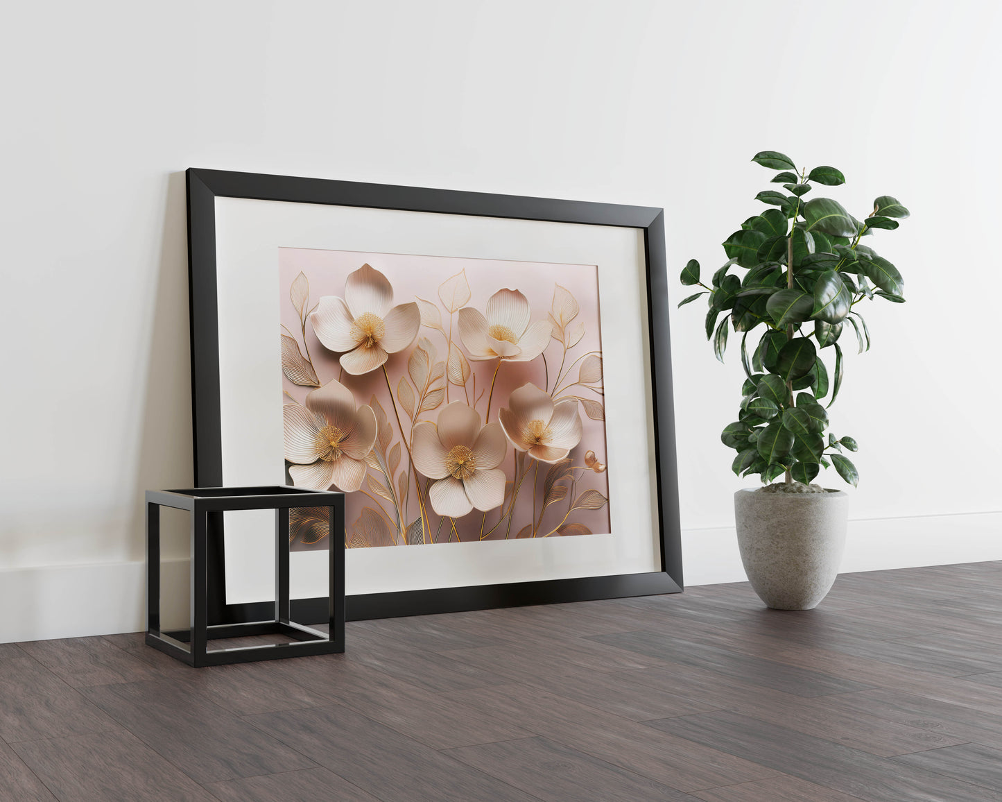 Petal Perfect- Golden Blossom Whimsy