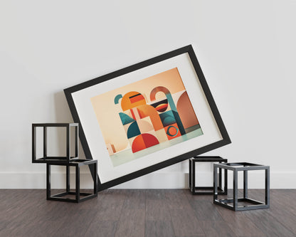 Modern Burst of Adventure – Mid-Century Modern Wall Art
