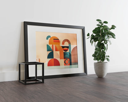 Modern Burst of Adventure – Mid-Century Modern Wall Art