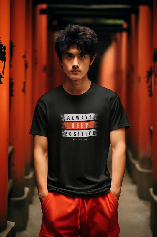 Motivational Shirt - ALways Keep Positive and Keep Calm
