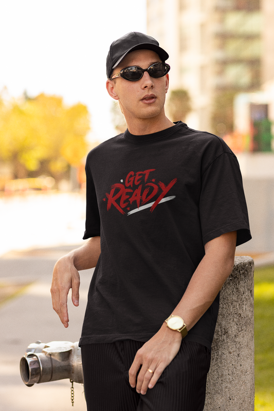 Motivational Shirt - Get Ready, Red & White