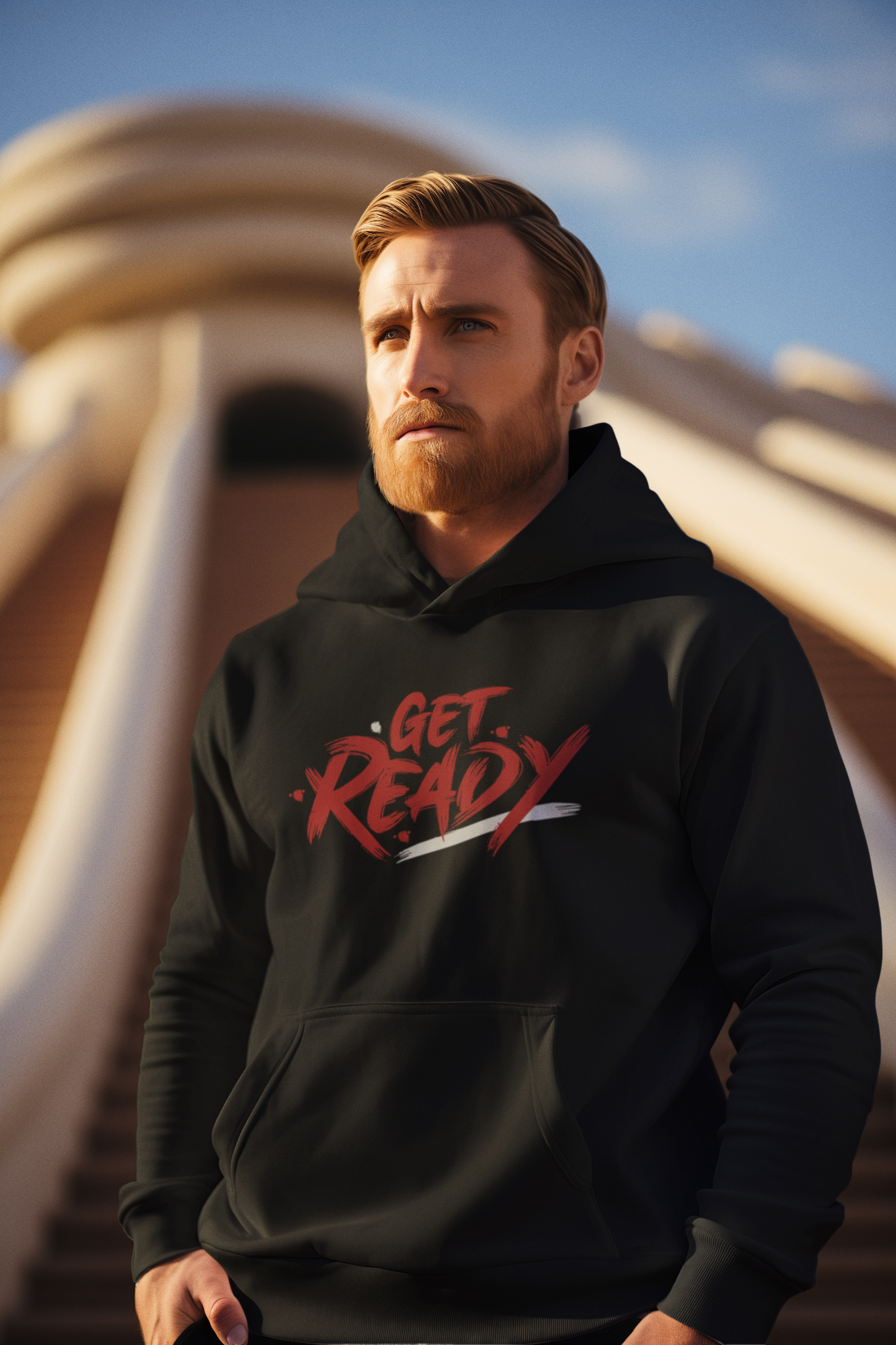 Motivational Shirt - Get Ready, Red & White