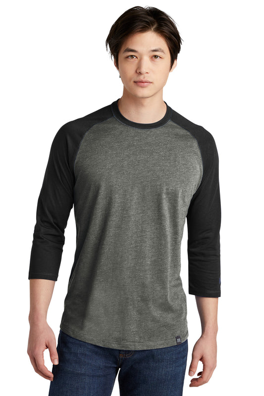 New Era Heritage Blend 3/4-Sleeve Baseball Raglan Tee. NEA104