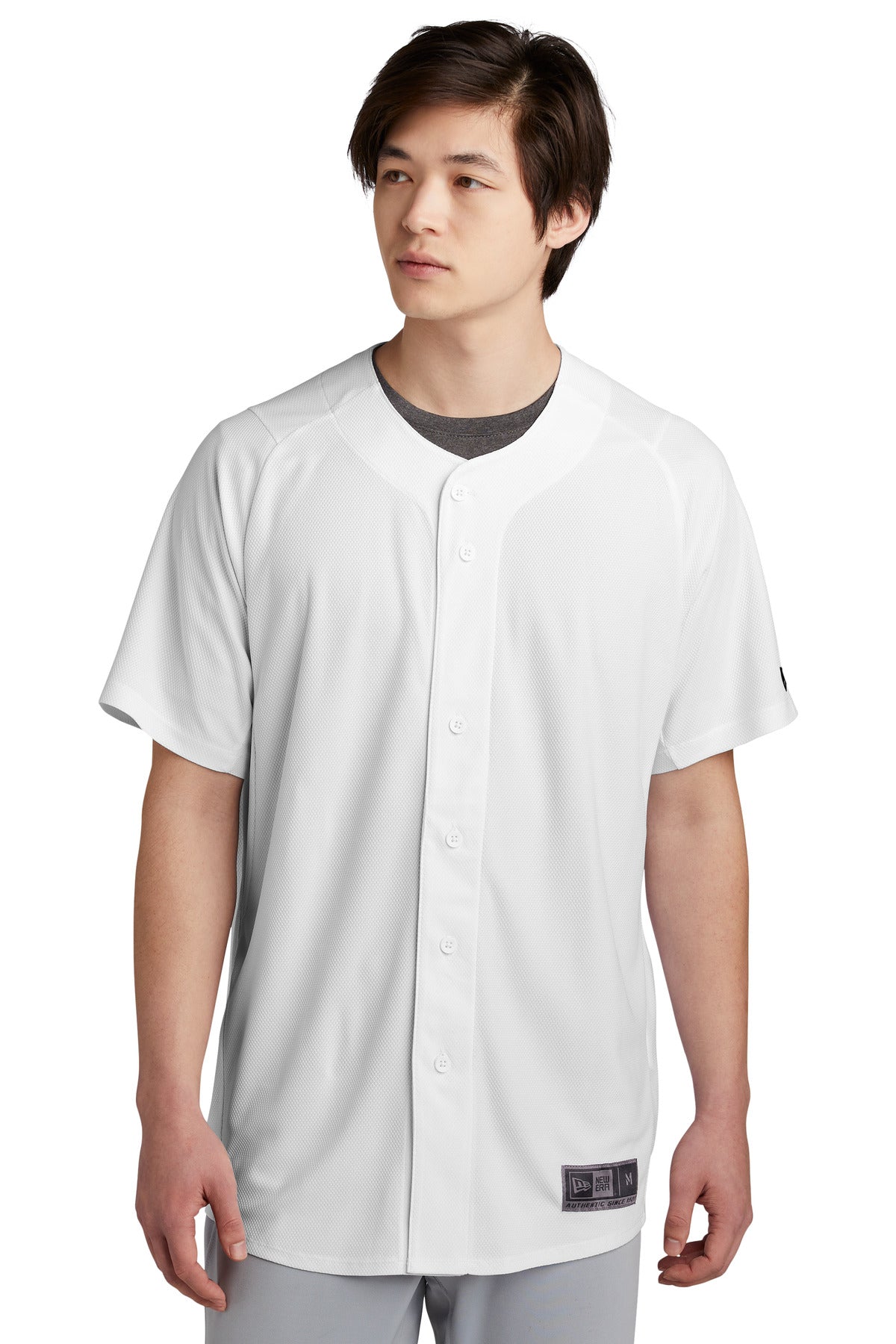 New Era Diamond Era Full-Button Jersey. NEA220