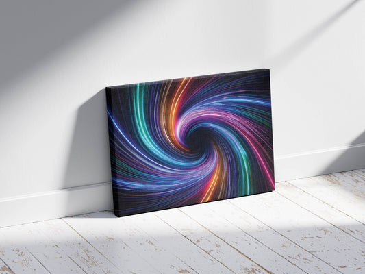 Neon Vortex- Cascade Swirl