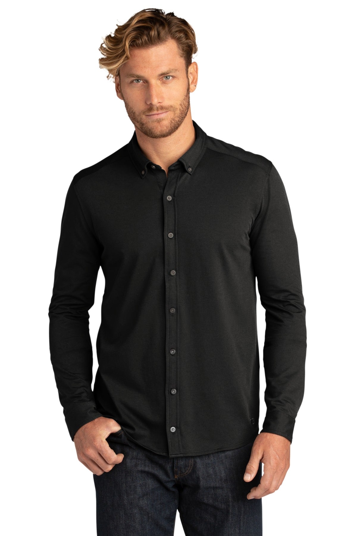 OGIO Code Stretch Long Sleeve Button-Up. OG145