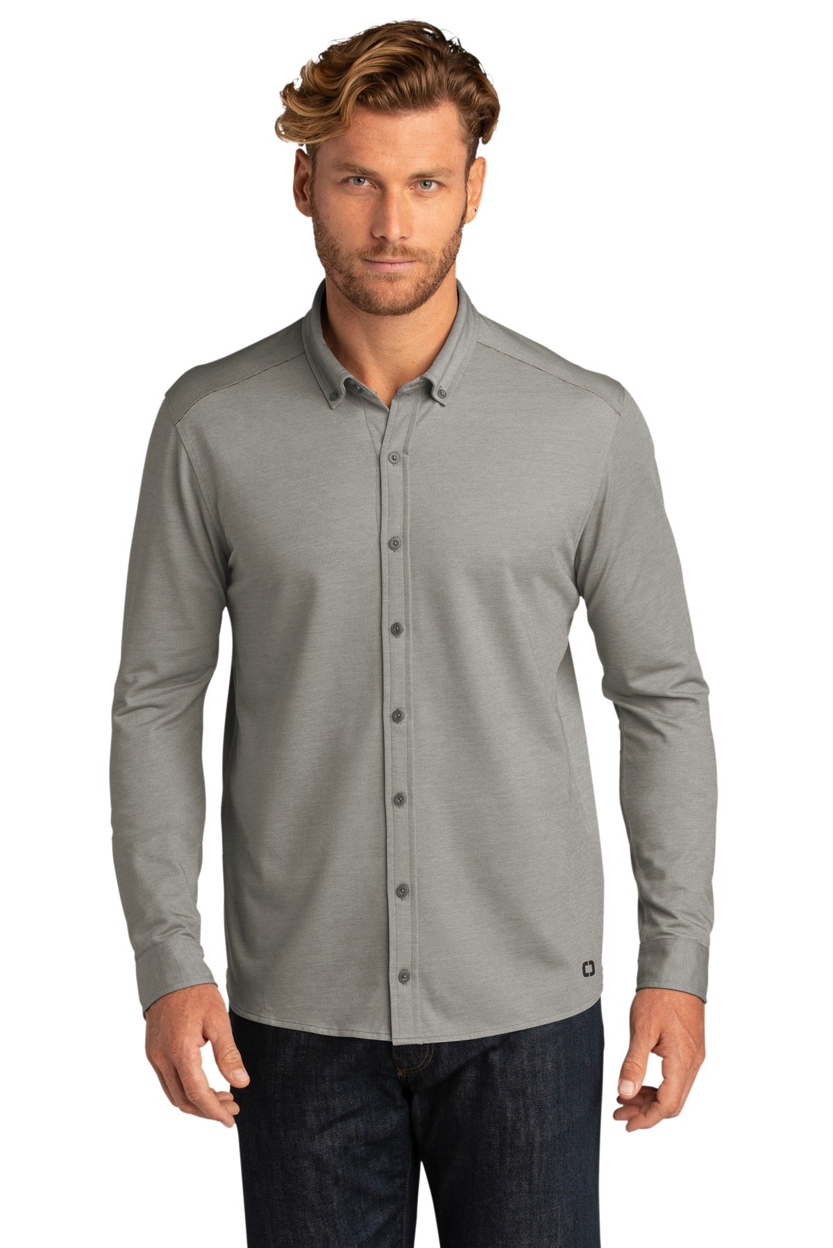 OGIO Code Stretch Long Sleeve Button-Up. OG145