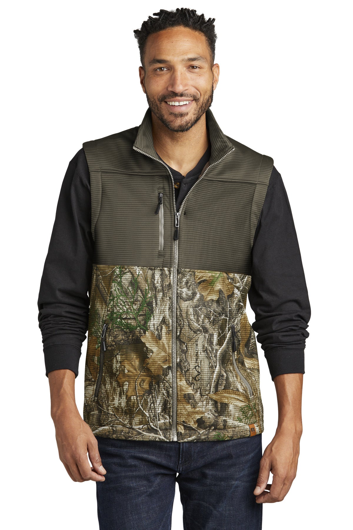 Russell Outdoors Realtree Atlas Colorblock Soft Shell Vest RU604