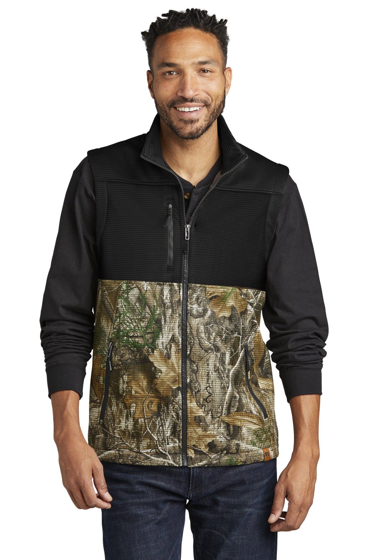 Russell Outdoors Realtree Atlas Colorblock Soft Shell Vest RU604