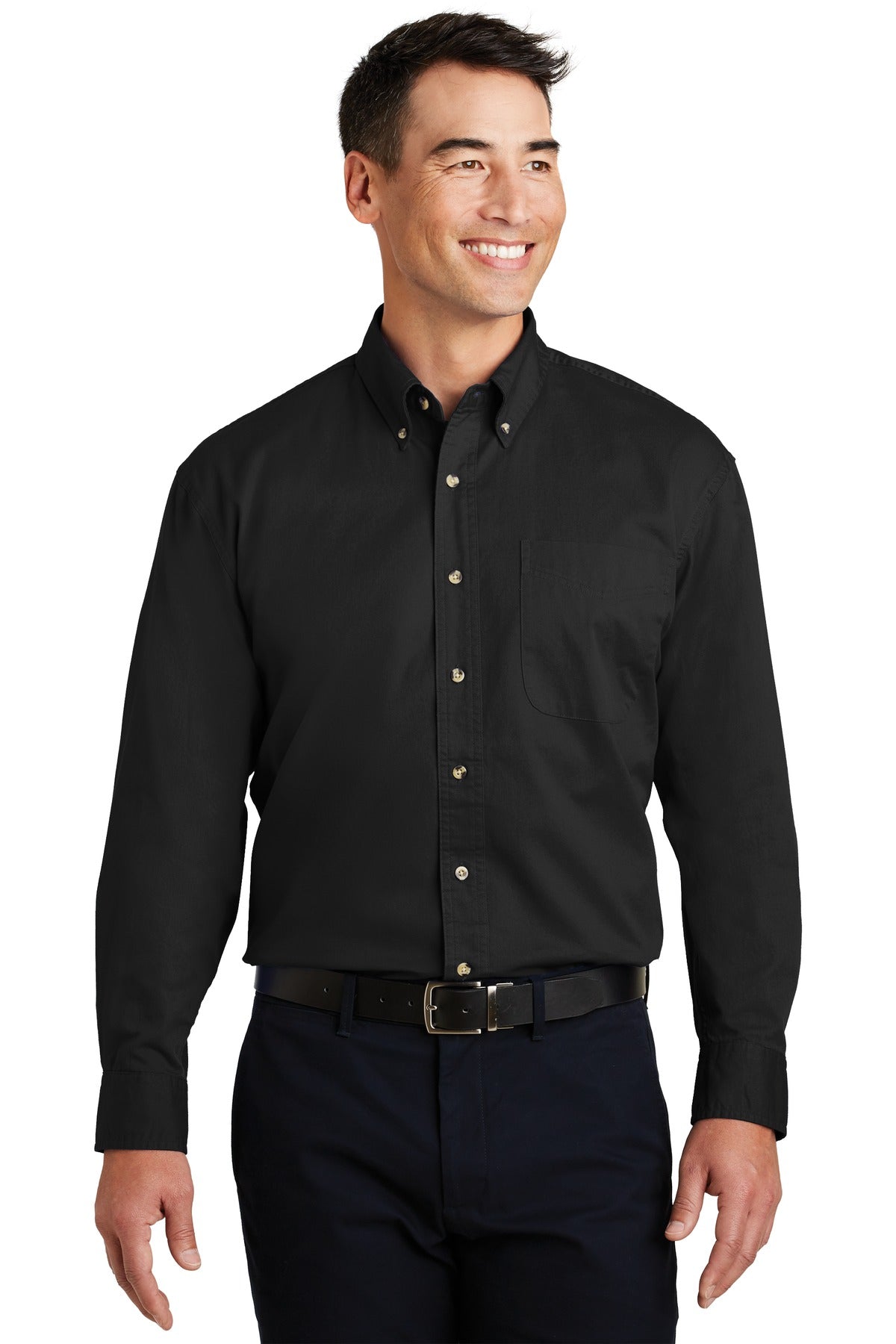 Port Authority Long Sleeve Twill Shirt.  S600T