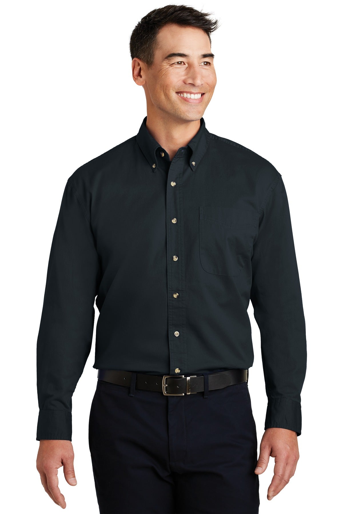 Port Authority Long Sleeve Twill Shirt.  S600T