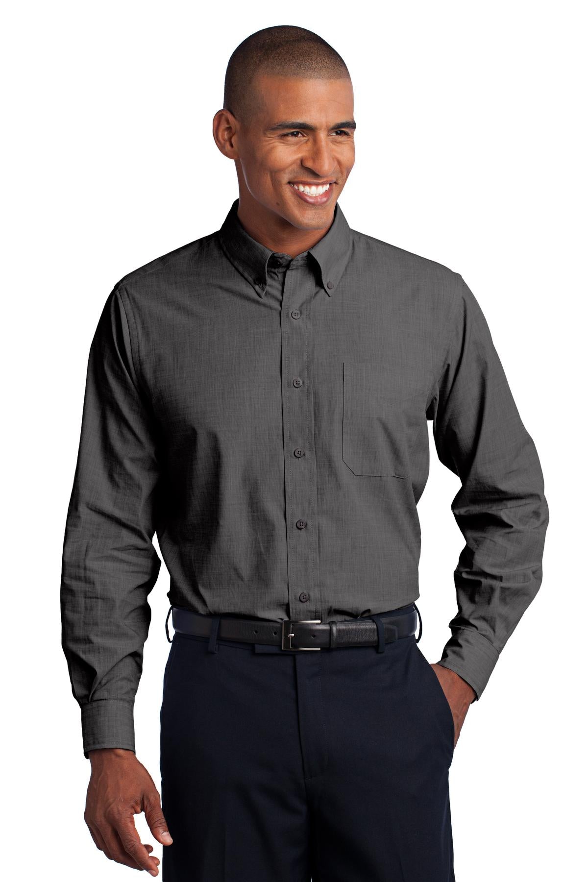 Port Authority Crosshatch Easy Care Shirt. S640