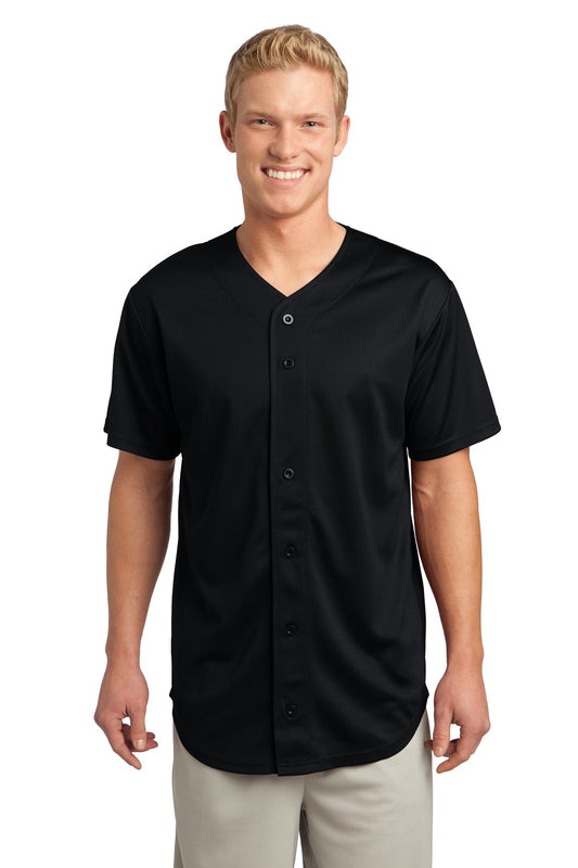 Sport-Tek PosiCharge Tough Mesh Full-Button Jersey. ST220