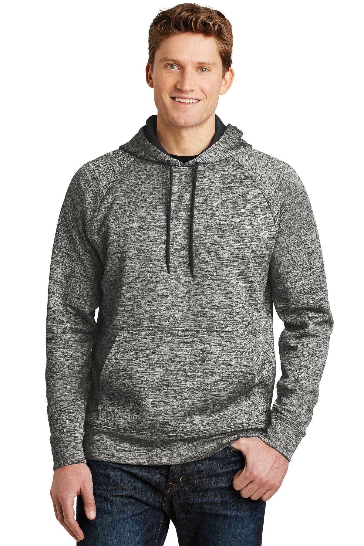 Sport-Tek PosiCharge Electric Heather Fleece Hooded Pullover. ST225