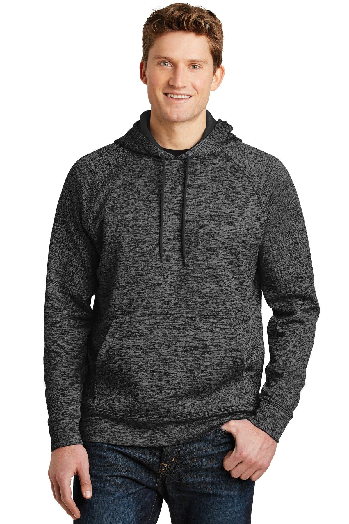 Sport-Tek PosiCharge Electric Heather Fleece Hooded Pullover. ST225