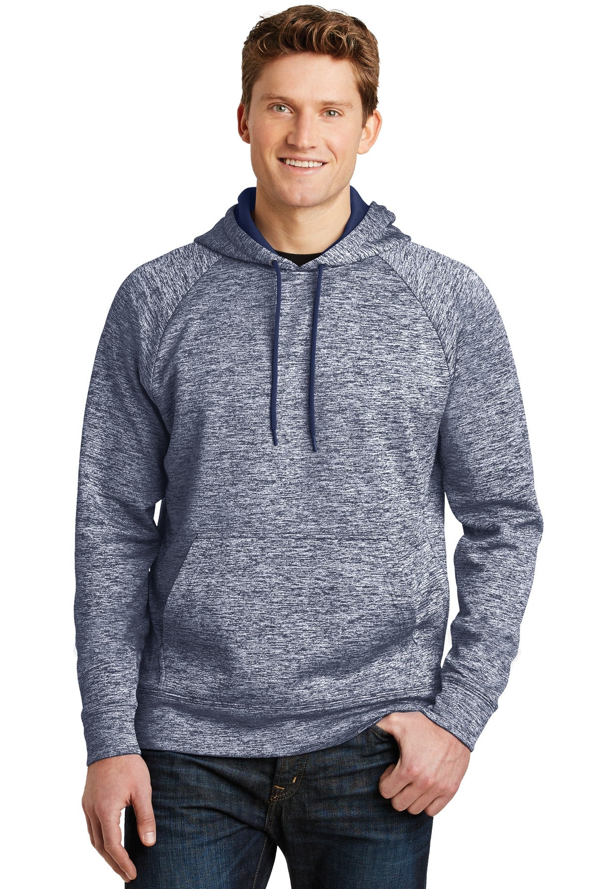 Sport-Tek PosiCharge Electric Heather Fleece Hooded Pullover. ST225