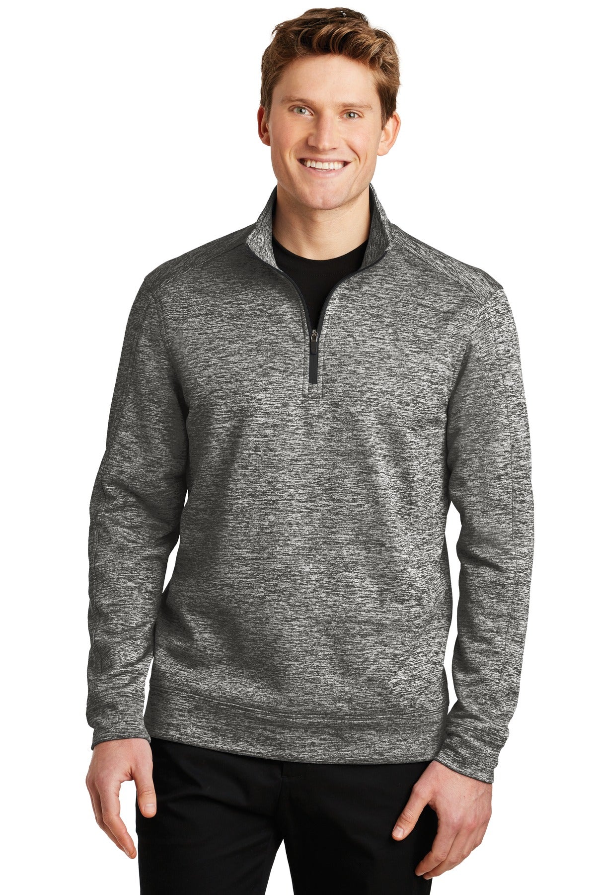 Sport-Tek PosiCharge Electric Heather Fleece 1/4-Zip Pullover. ST226