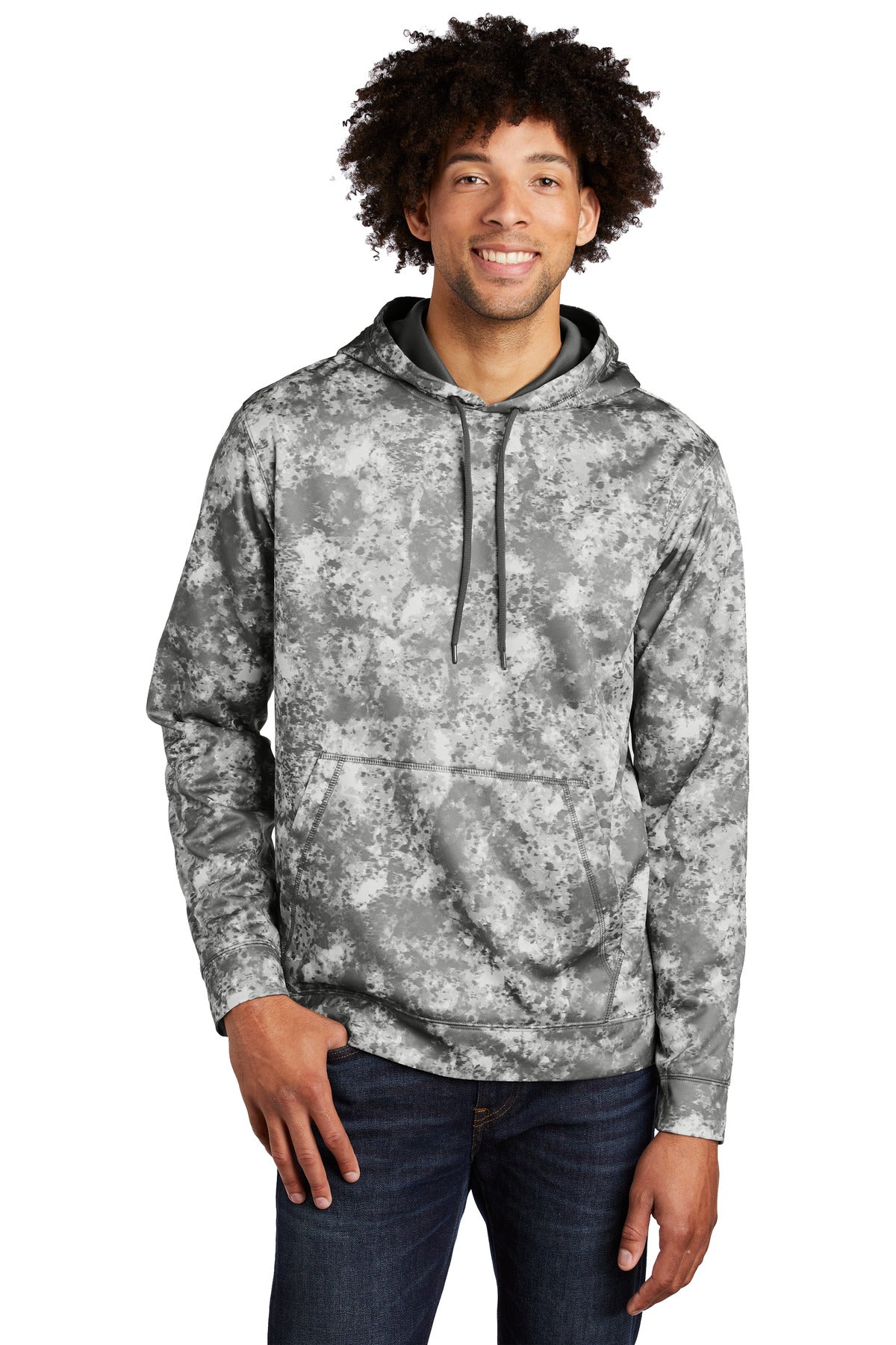 Sport-Tek Sport-Wick Mineral Freeze Fleece Hooded Pullover. ST230