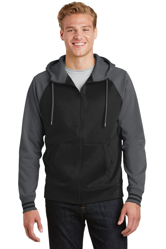 Sport-Tek Sport-Wick Varsity Fleece Full-Zip Hooded Jacket. ST236