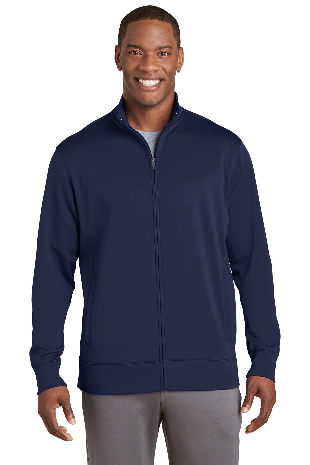 Sport-Tek Sport-Wick Fleece Full-Zip Jacket.  ST241