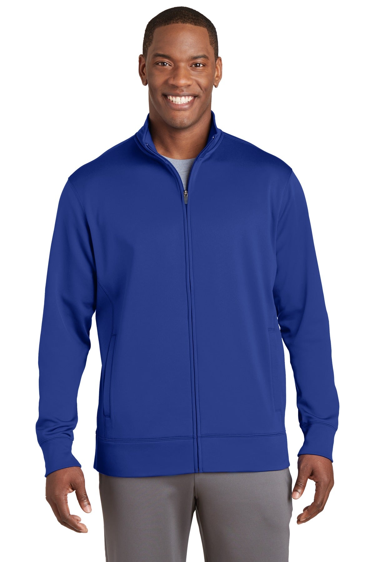 Sport-Tek Sport-Wick Fleece Full-Zip Jacket.  ST241