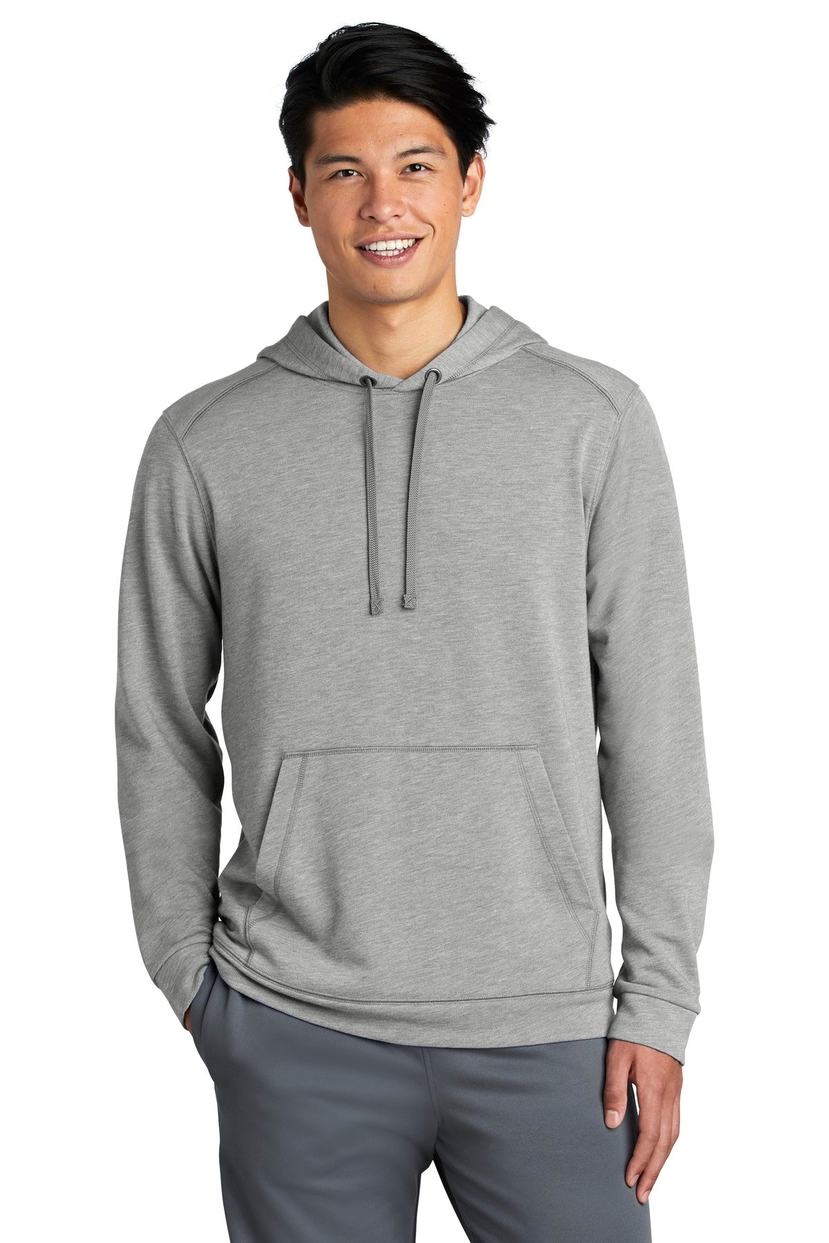 Sport-Tek PosiCharge Tri-Blend Wicking Fleece Hooded Pullover. ST296