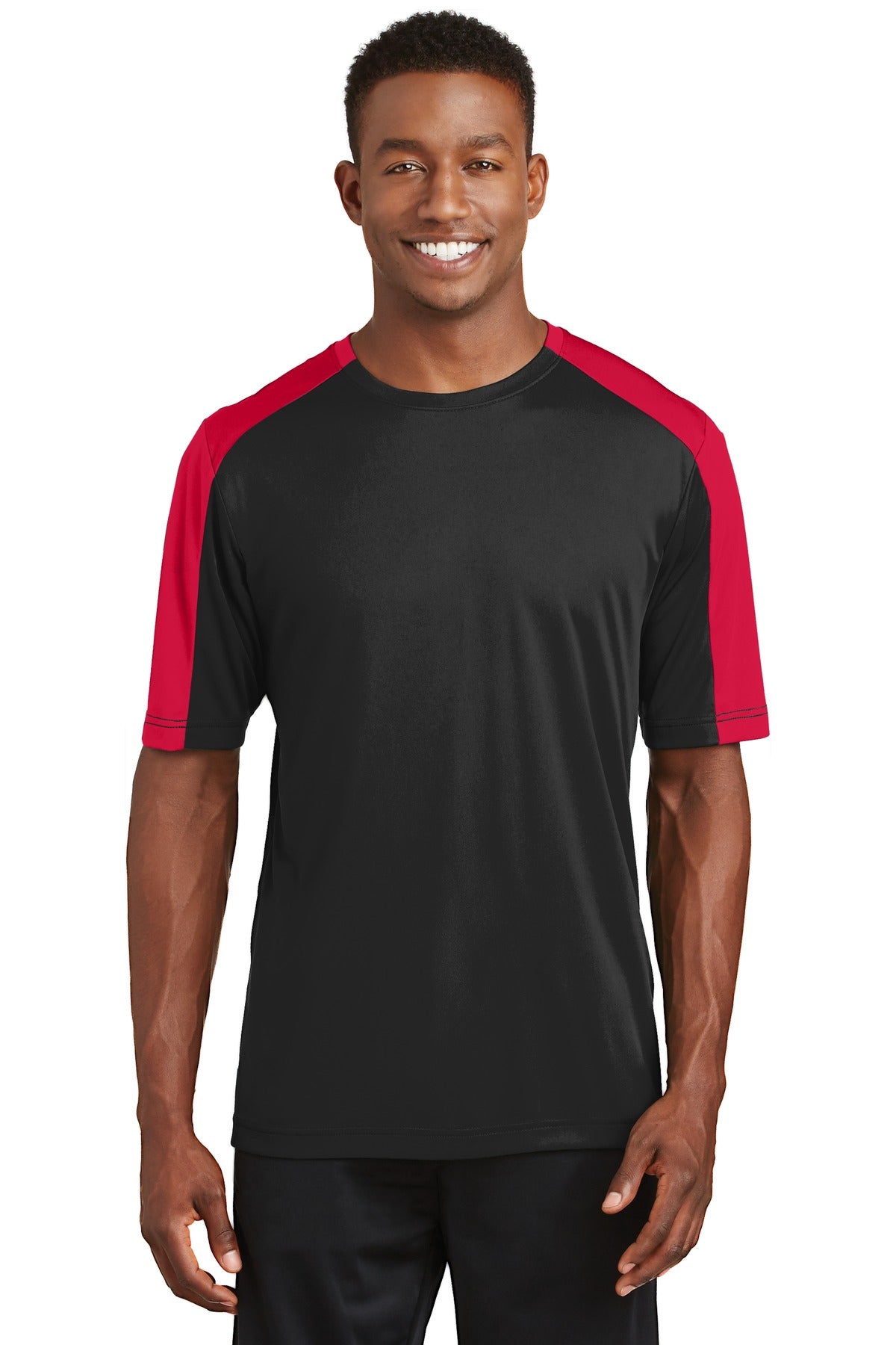 Sport-Tek PosiCharge Competitor Sleeve-Blocked Tee. ST354