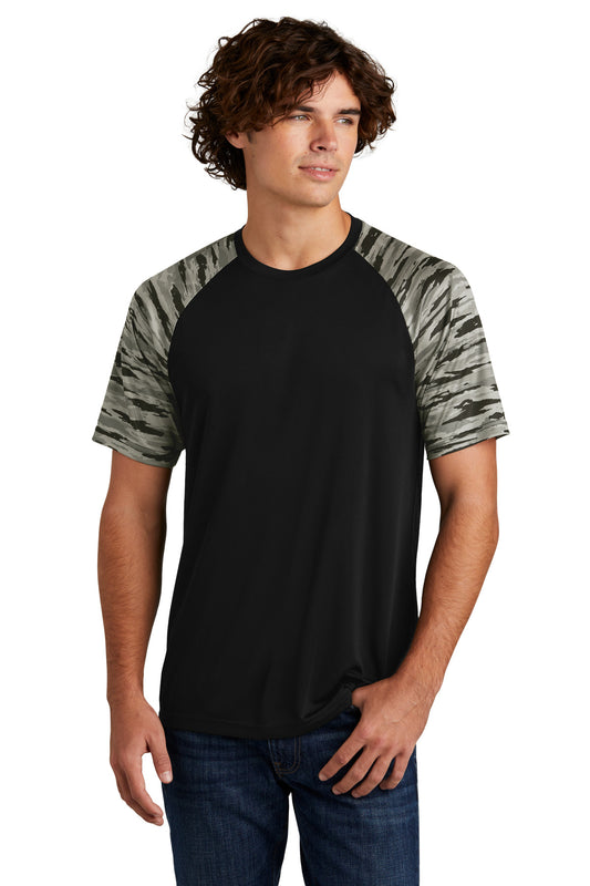 Sport-Tek Drift Camo Colorblock Tee ST376