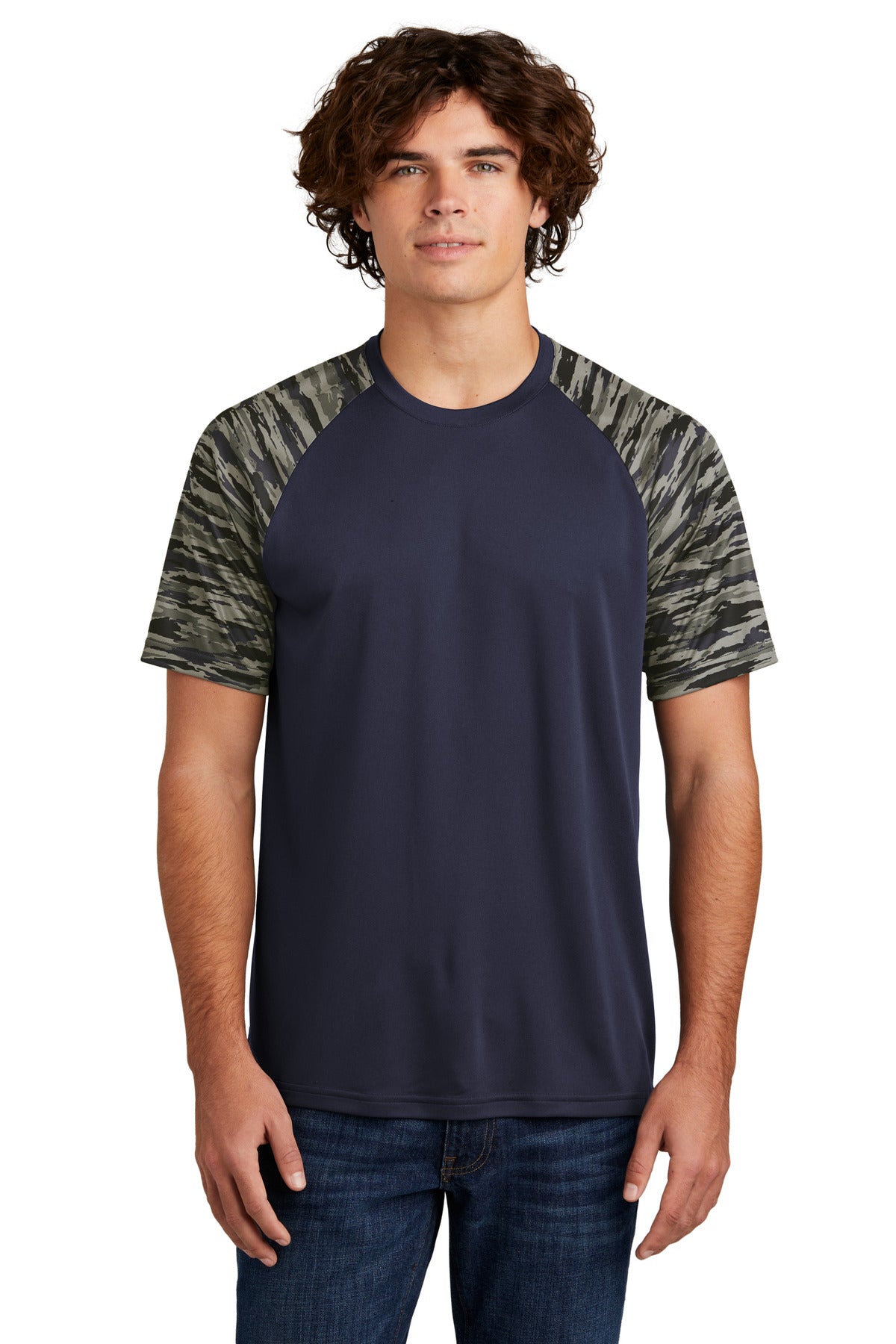 Sport-Tek Drift Camo Colorblock Tee ST376